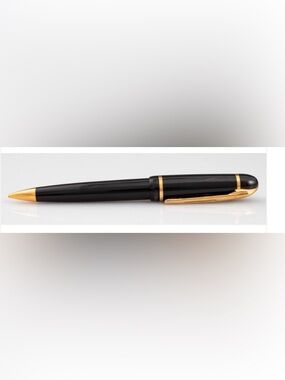Vintage Waterman Expert Rollerball Black with Gold Accents Pen